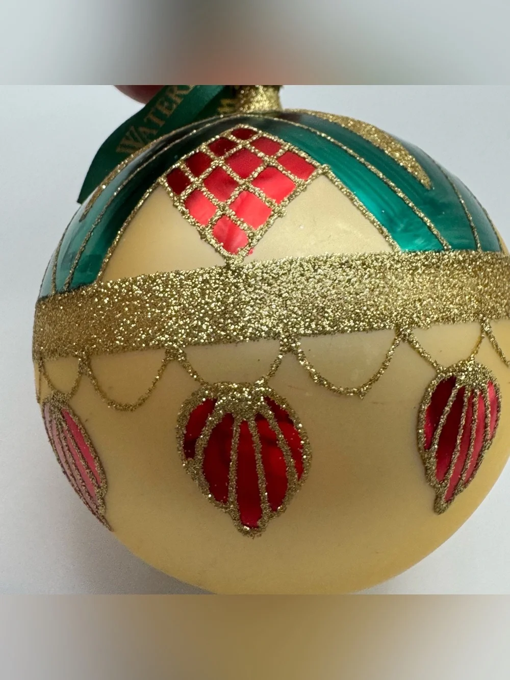 Waterford Holiday Heirlooms Handcrafted Glass Ornament Vintage